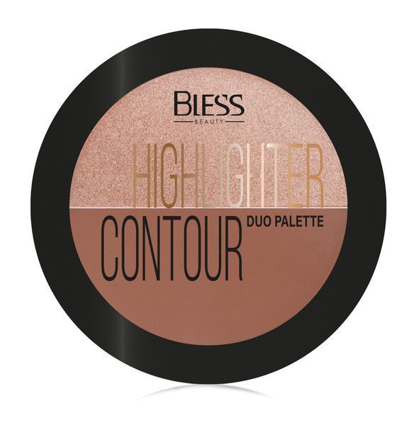 Палетка для контурингу Bless Beauty Duo Palette Highlighter Contour №02 5910960026024 фото