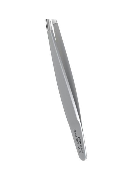 Пінцет для брів Staleks Pro Expert 62 Type 4, вузький скошений (4820121595218) TE-62/4 фото