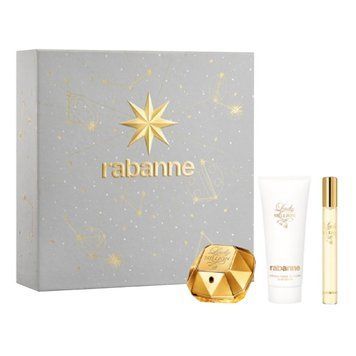 Rabanne Lady Million парфумований набір для жінок (edp 50ml+b/lot 100ml+edp10ml) 3349668656165 фото