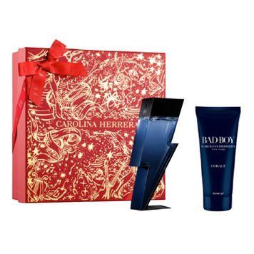 Carolina Herrera Bad Boy Cobalt Electrique парфумований набір для чоловіків (edp 100ml+sh/gel 100ml) 8411061122631 фото