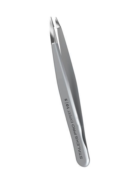 Пінцет для брів Staleks Pro Expert 10 Type 5, точковий (4820121592910) TE-10/5 фото