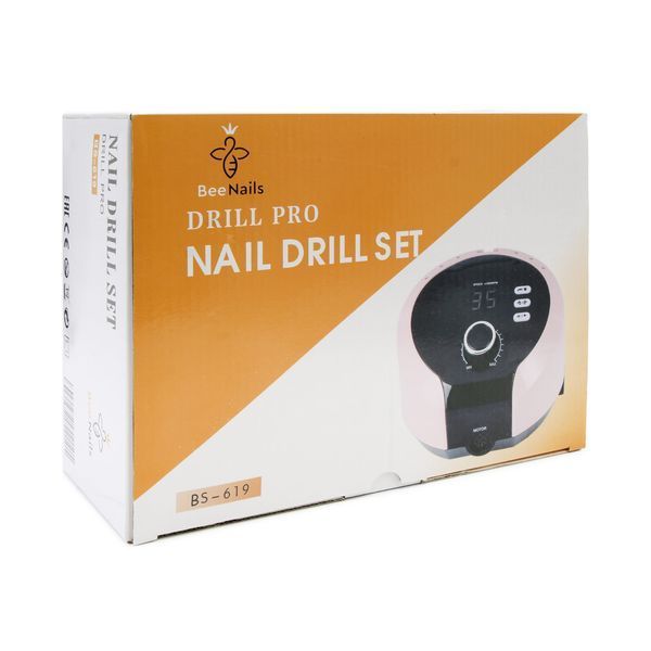 Фрезер для манікюру та педикюру Bee Nails BS-619, 65 Вт, 45000 об/хв BS-619 фото