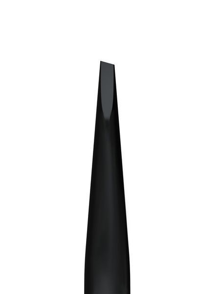 Пінцет для брів Staleks Pro Expert 11 Type 4 Black, вузький скошений (4820241063154) TE-11/4b фото
