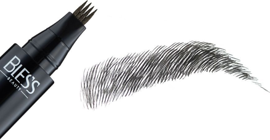 Маркер для бровей Bless Beauty Wow Tattoo Brow Pen №4 Black 5910960031042 фото