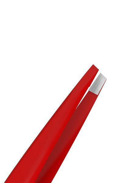 Пінцет для брів Staleks Pro Expert 11 Type 4 Red, вузький скошений (4820241063192) TE-11/4r фото