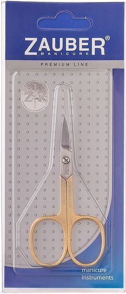 Ножницы для ногтей золотые Zauber Premium 01-120 01-120 фото