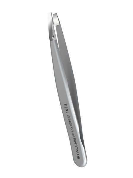 Пінцет для брів Staleks Pro Expert 10 Type 2, вузький прямий (4820121592897) TE-10/2 фото