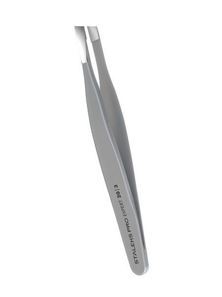 Пінцет для брів Staleks Pro Expert 20 Type 3, широкий скошений (4820121592569) TE-20/3 фото