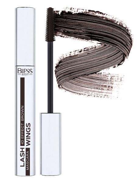 Туш для вій Bless Beauty Lash Wings 4D Effect Mascara, Brown 5900960017016 фото