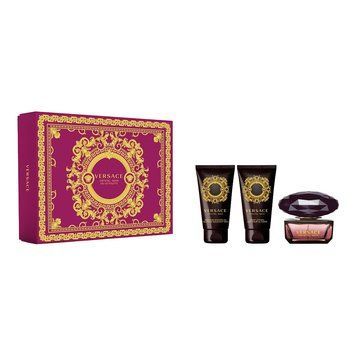 Versace Crystal Noir парфумований набір для жінок (edt 50ml+b/lot 50ml+sh/gel 50ml) 8011003884919 фото
